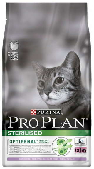 Сухой корм для стерилизованных кошек Pro Plan Sterilised, с индейкой 1.5 кг