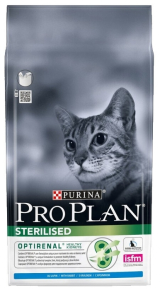 Сухой корм для стерилизованных кошек Pro Plan Sterilised, с кроликом 1.5 кг
