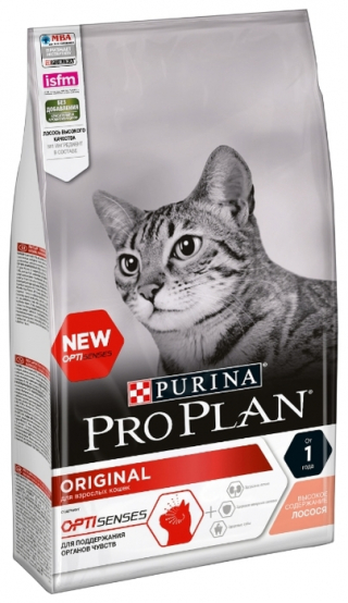 Сухой корм для кошек Pro Plan Original, профилактика зубного камня, с лососем 1.5 кг