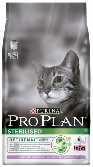 Сухой корм для стерилизованных кошек Pro Plan Sterilised, с индейкой 10 кг