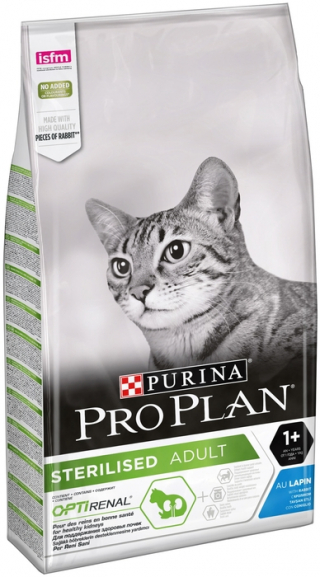 Сухой корм для стерилизованных кошек Pro Plan Sterilised, с кроликом 10 кг