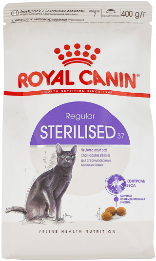 Сухой корм для стерилизованных кошек Royal Canin 37, профилактика избыточного веса 400 г