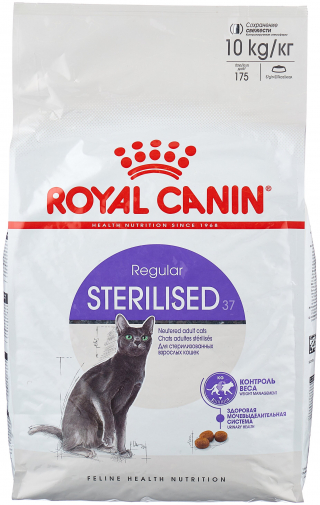 Сухой корм для стерилизованных кошек Royal Canin 37, профилактика избыточного веса 10 кг