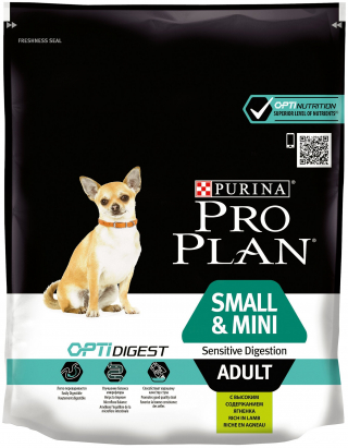 Сухой корм для собак Pro Plan Optidigest, при чувствительном пищеварении, ягненок, с рисом 700 г (для мелких пород)