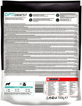 Сухой корм для собак Pro Plan Optidigest, при чувствительном пищеварении, ягненок, с рисом 700 г (для мелких пород)
