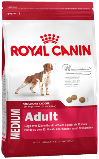 Сухой корм для собак Royal Canin при чувствительном пищеварении, для здоровья кожи и шерсти 3 кг (для средних пород)